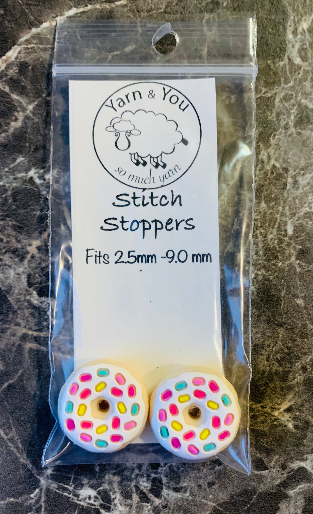 YAY! Stitch Stoppers - White Frosted Donuts