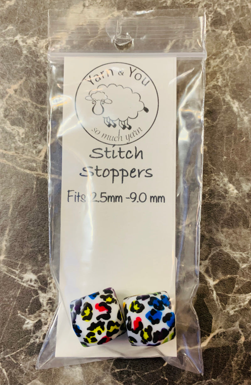 YAY! Stitch Stoppers - Colorful Leopard Print Hexagons