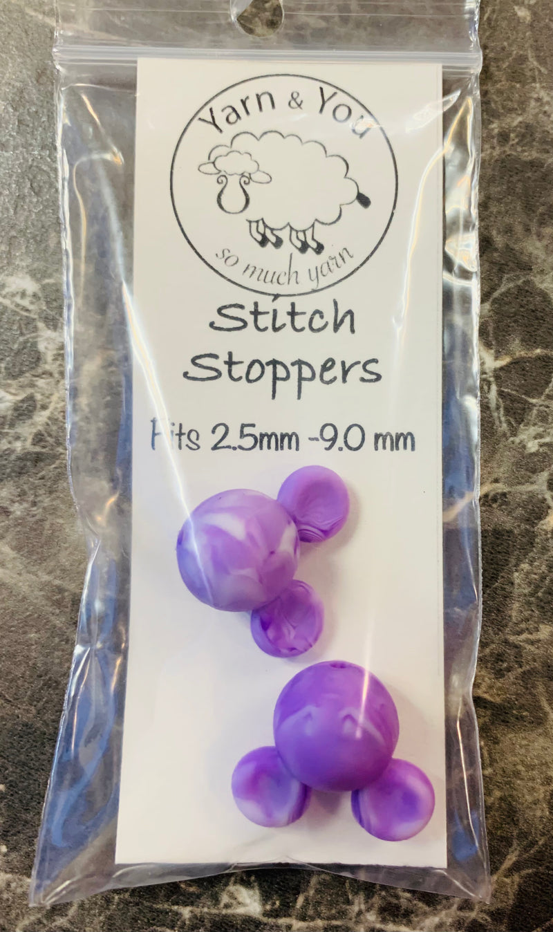 YAY! Stitch Stoppers - Purple Marbled Mousey