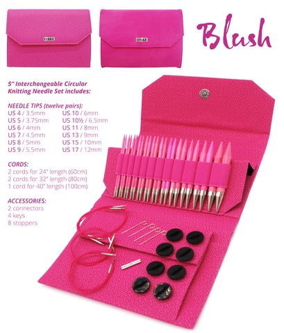 Lykke 3.5" Blush Interchangeable Needle Set