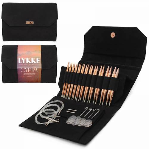 Lykke 5" Cypra Black Interchangeable Needle Set